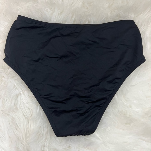 High wasted black bikini bottoms. - Picture 2 of 3